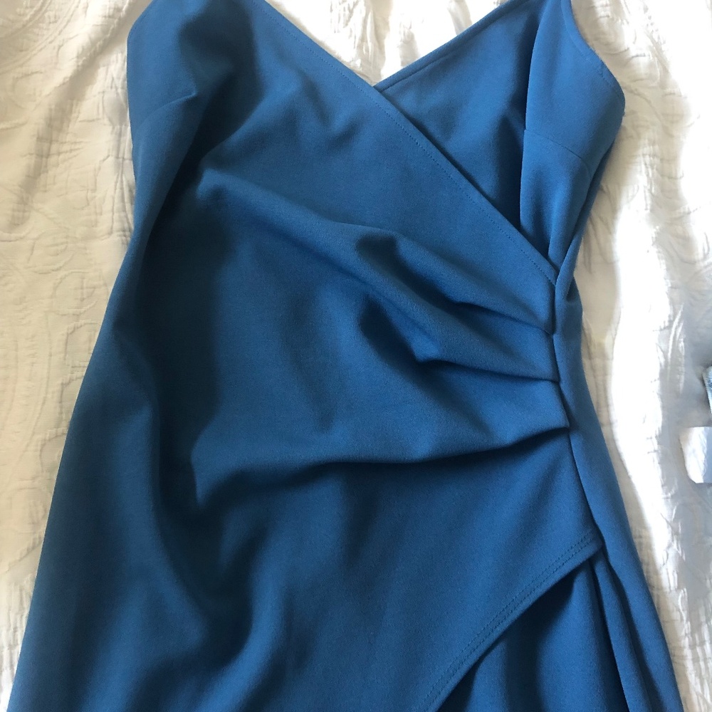 Turquoise mini dress - Picture 3 of 4
